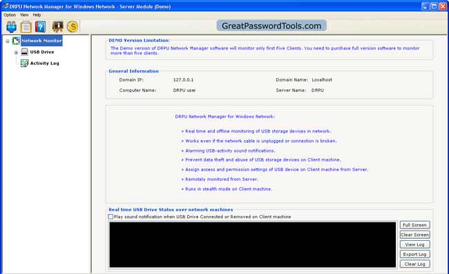 Screenshot of Pen Drive Blocking Software 2.0.1.5