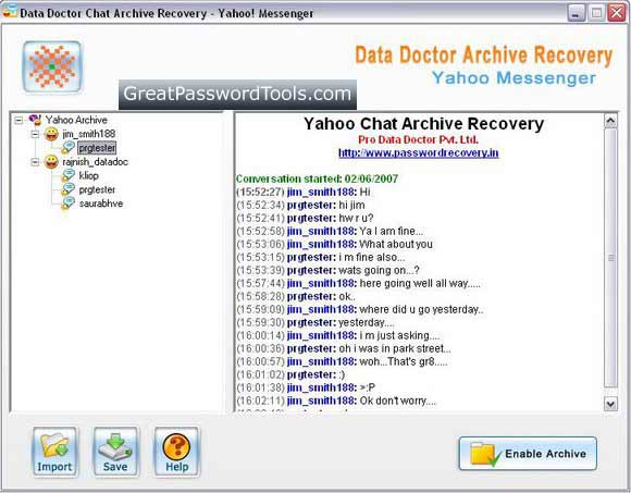 Yahoo Chat Archive Decoder 2.0.1.5
