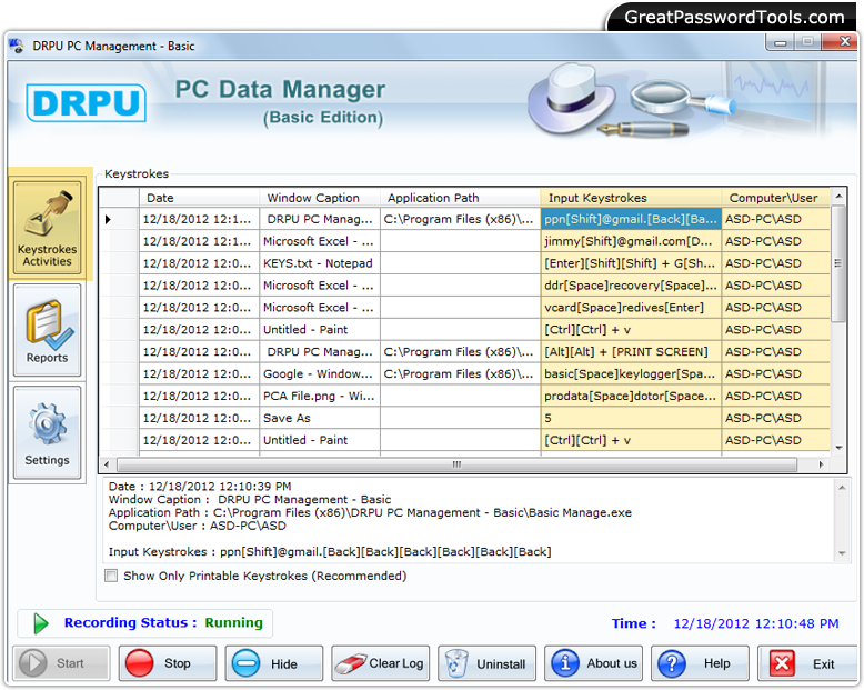 Keylogger Software