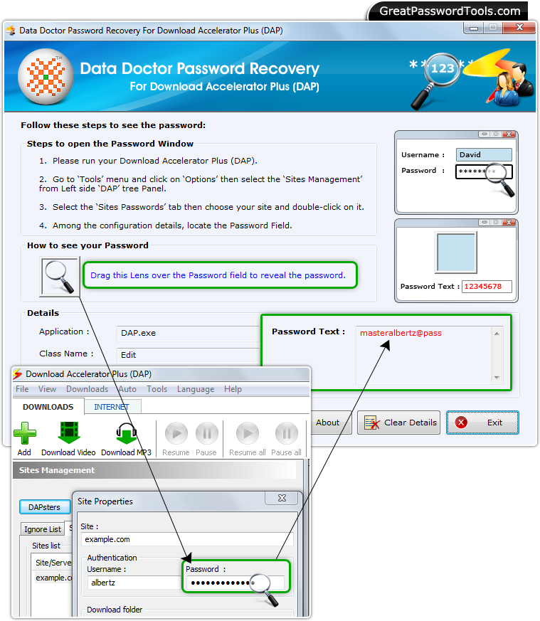 Password Recovery For DAP