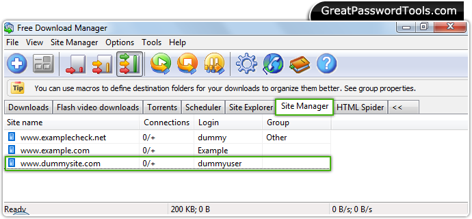 Password Recovery For Free Download Manager