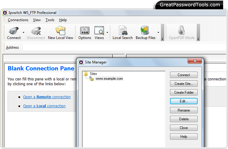 Password Recovery For Ipswitch WS_FTP