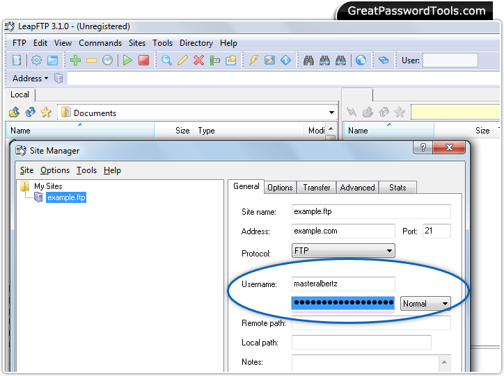 Password Recovery For LeapFTP