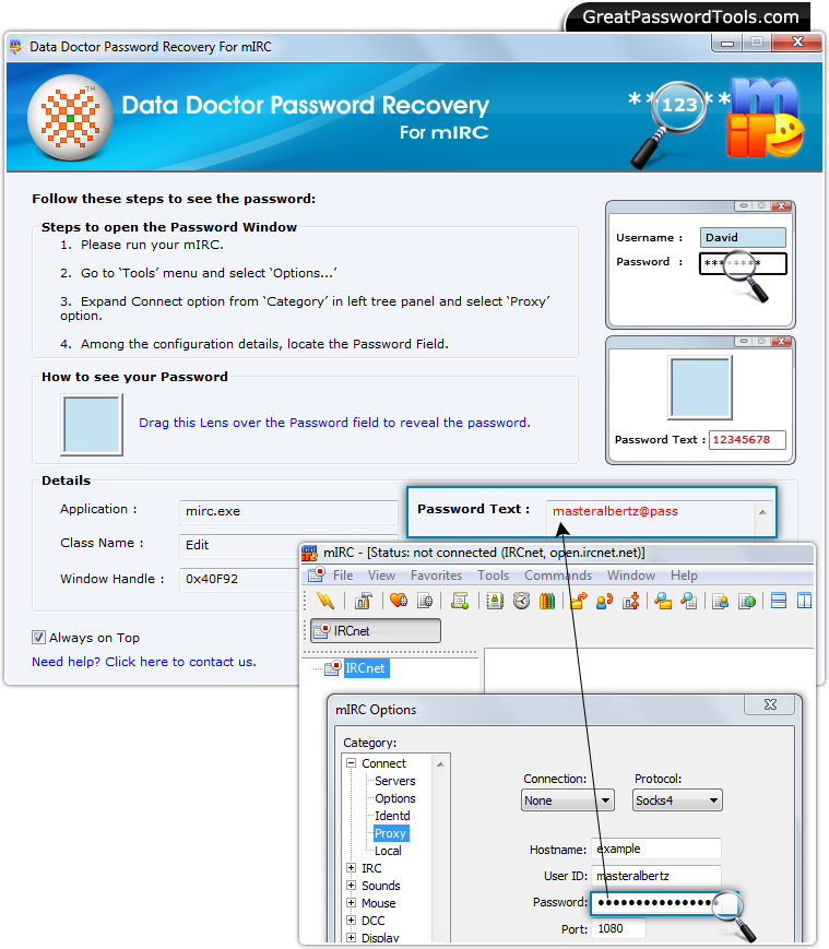 Password Recovery For mIRC