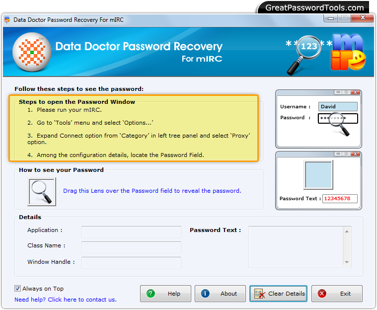 Password Recovery For mIRC