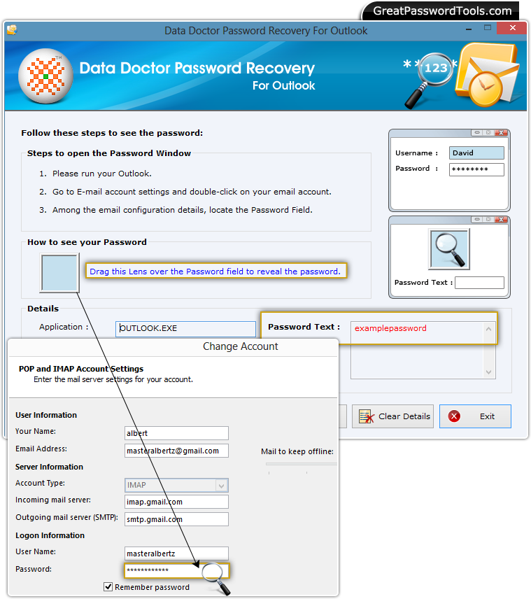 Password Recovery For Outlook