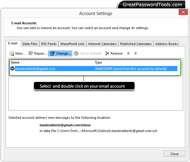 Password Recovery For Outlook