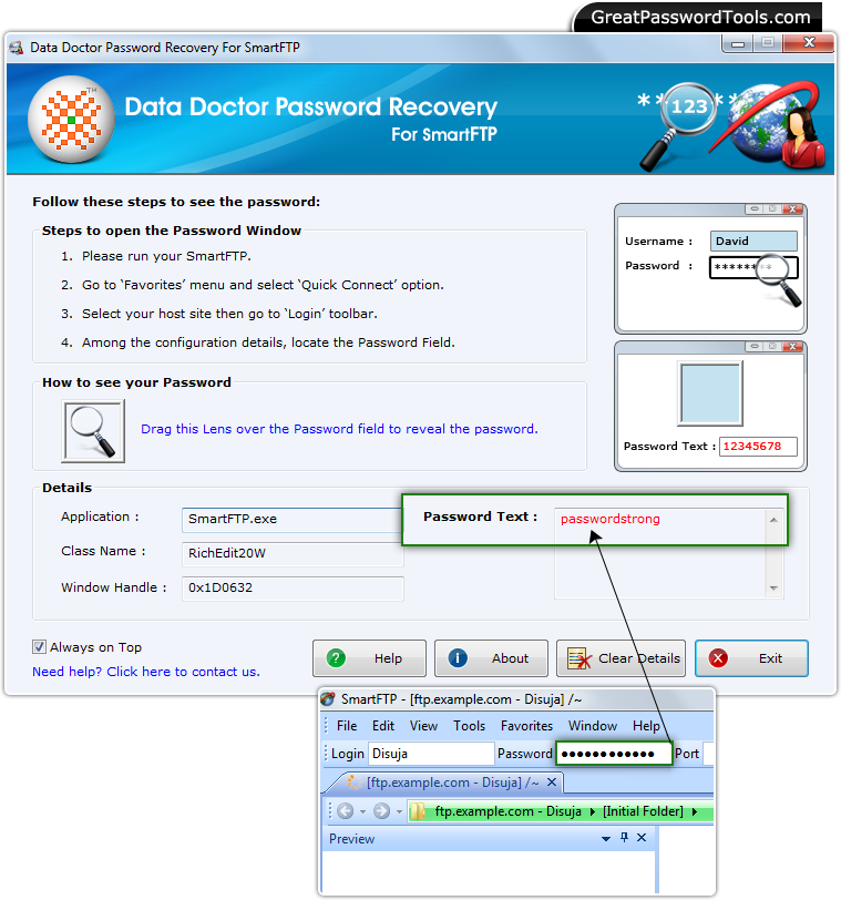 Password Recovery For SmartFTP