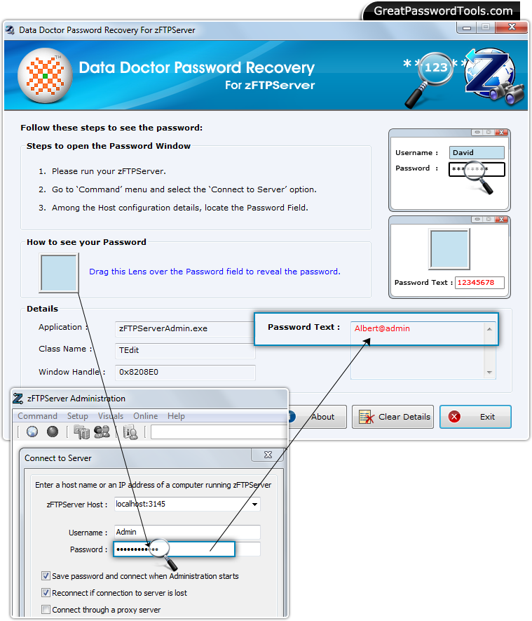 Password Recovery For zFTPServer