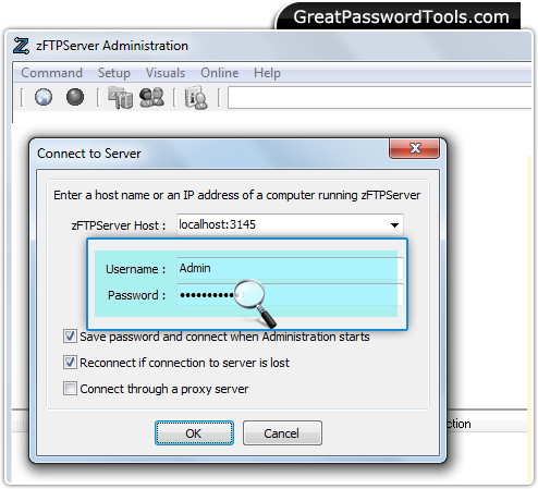 Password Recovery For zFTPServer